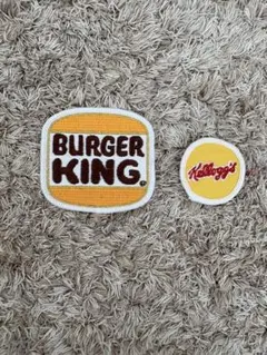 Burger King & Kellogg's 刺繍ワッペンセット
