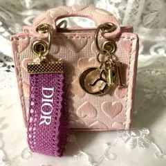Dior ミニバッグ　ピンク　ラスト１つ　リボン　 チャーム