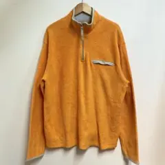 s*o様 00s オールドネイビー ハーフジップ フリース オレンジ L相当