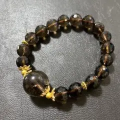 最終値下げ‼️大玉スモーキークォーツ厄除け天然石ブレスレット