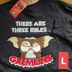 グレムリン　ギズモ　バックサガラ刺繍　トレーナー　Lサイズ