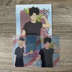 ハイキュー 水遊び クリアカード ポストカード 黒尾 孤爪