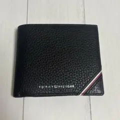 トミーヒルフィガー TOMMY HILFIGER 二つ折り財布 黒