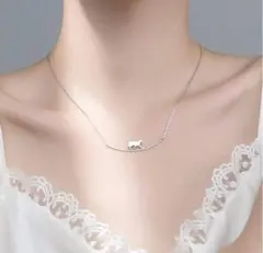 猫デザイン シルバー ネックレス