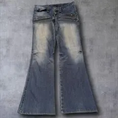 y2k BLUE WAY ギミック ブーツカット デニム archive 日本製