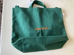 新品 未使用！niko and ... トートバッグ　グリーン