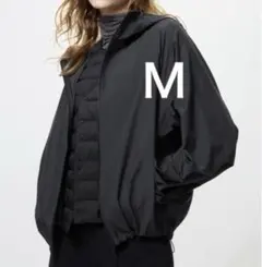 新品タグ付　ポケッタブルUVカットパーカ　ＭユニクロUNIQLOブラック黒未着用