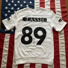 Reebok THE PUMP 半袖スウェット Tシャツ M ホワイト×ブラック