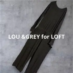 LOU &GREY for LOFTオールインワン S チャコールグレー着心地抜のサムネイル