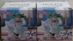 【新品】初音ミクDesktopCuteフィギュア ～猫耳Tシャツver.～2個