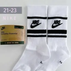 【新品】ナイキ エブリデイ エッセンシャル クルーソックス 21-23 1足