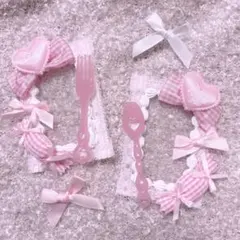 ♡ トレカケース ホイップデコ 量産型 ピンク ペア ♡