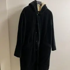 ブラック ステンカラーコート