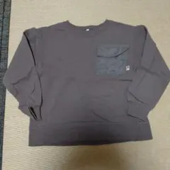 キッズ トレーナー 130cm ブラウン