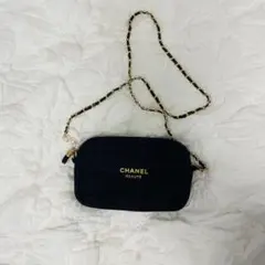 CHANEL BEAUTÉ ノベルティ チェーンバッグ ポーチ パール ブラック