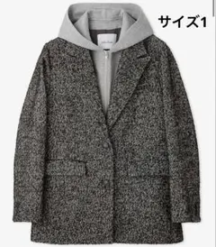 [ミラオーウェン] フードドッキングシングルブレストジャケット