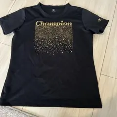 Champion 半袖 Tシャツ ブラック ゴールド 星柄 Lのサムネイル