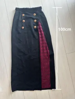 ハイウエストロングスカート 深スリット