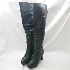 ロングブーツ　ヒール　ブラック系