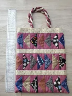 パッチワーク　ハンドメイドバック