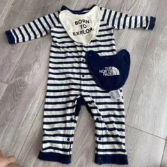THE NORTH FACE ストライプロンパース 80