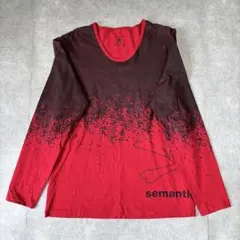【激レア】ロエン×セマンティックデザイン 長袖Tシャツ ロンT L 赤 スカルのサムネイル