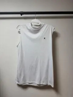 Hurley ホワイト ノースリーブタンクトップ Lサイズ