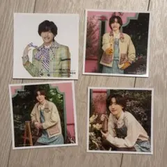 なにわ男子　道枝駿佑くん　ましかくフォト　4枚セット