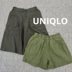 UNIQLOガールズ 夏用パンツ2枚セット