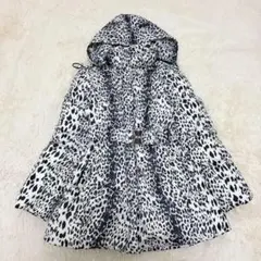 希少✨BALMAIN レオパード ダウン95% ダウンコート 総柄　ジャケット