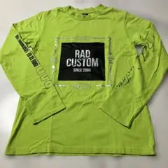 RAD CUSTOM 長袖カットソー ライムグリーン　160