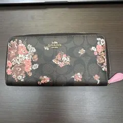 COACH コーチ 長財布 シグネチャー 花柄 フローラル ピンク 未使用のサムネイル