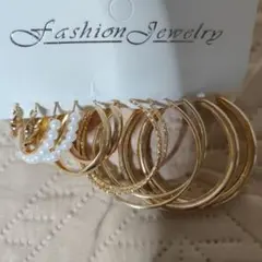 フープ　ピアス　6点セット