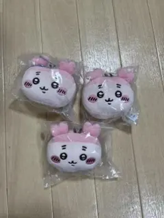 ちいかわ　もちもちフェイスマスコット　古本屋　カニちゃん　ぬいぐるみ3個セット