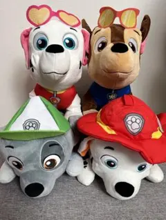 パウパトロール　ぬいぐるみ　マーシャル　チェイス　ロッキー