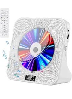 簡単再生CDプレーヤー デスク Bluetooth受信/送信　FMラジオ便利だよ