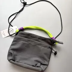 新品　D.KELLY ショルダーバッグ グレー ネオンカラー