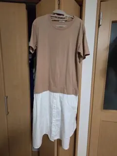 Samansa Mos2 半袖シャツワンピース F