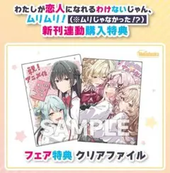わたなれ　新刊連動購入特典　クリアファイル　新品未読品