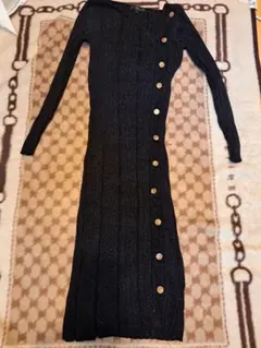 rienda リブ編みニットワンピース 美品