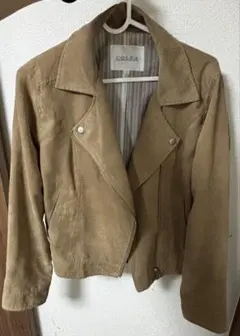 C.O.L.Z.A ベージュ ライダースジャケット