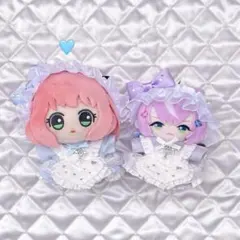 ぬいぐるみ 服 ヘッドドレス ワンピース 10〜12cmサイズ(5)