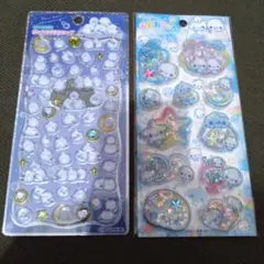 正規品　あわわちゃんスパンコールパーティー　シマエナガジュエルプチドロップ　2枚