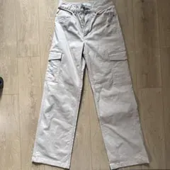 H&M ベージュ カーゴパンツ 34インチ