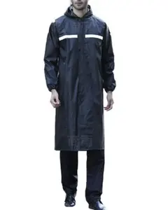 レインコート 上下 2XL 自転車 バイク カッパ メンズ レディース雨具反射黒