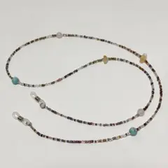 メガネチェーン　グラスコード　天然石&ミックスカラー