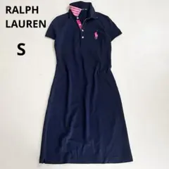 POLO RALPH LAUREN ポロロングワンピース 洗濯可 ネイビーM相当 - メルカリ