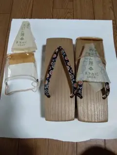 着物 下駄 雨避け付き アンティーク