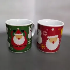 クリスマスマグカップ 2009年製 2個セット