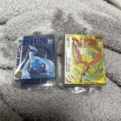 ポケモン パッケージ＆カートリッジキーホルダー 金＆銀のサムネイル